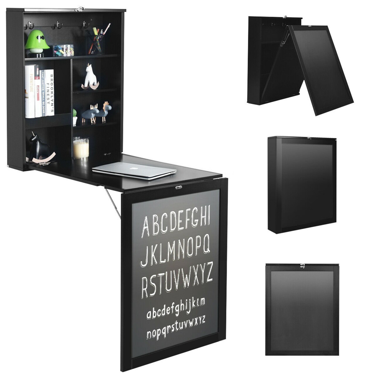 Gymax wall mounted discount desk